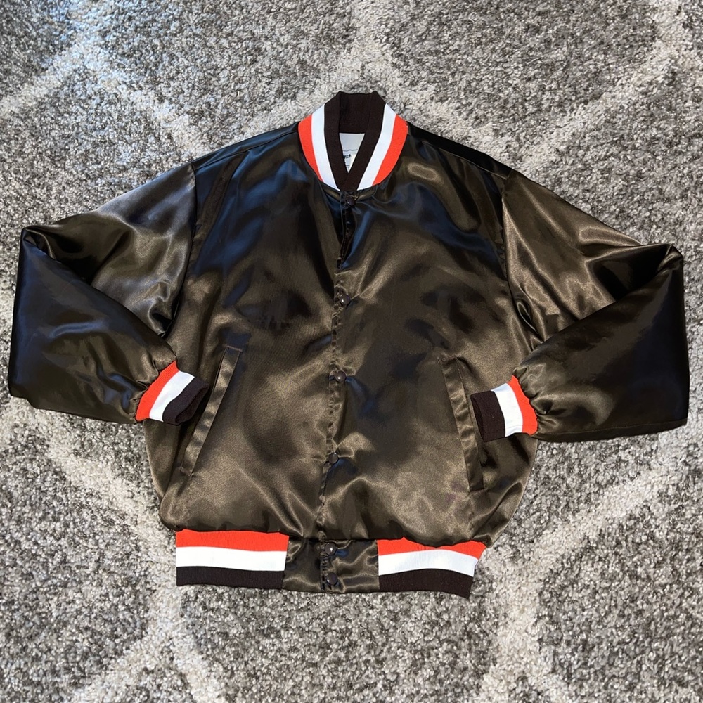 Vintage Swingster Puffer Jacket, Size Large, Cleveland Browns colorway